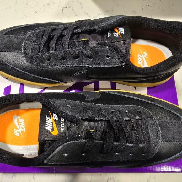 Nike SB FC Classic - Black/Anthracite-Black-Vivid Orange MEN'S 10 NEW IN BOX - Picture 6 of 10